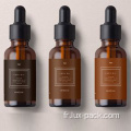 15 ml de bouteille de gouttes de verre à huile essentielle cosmétique Amber